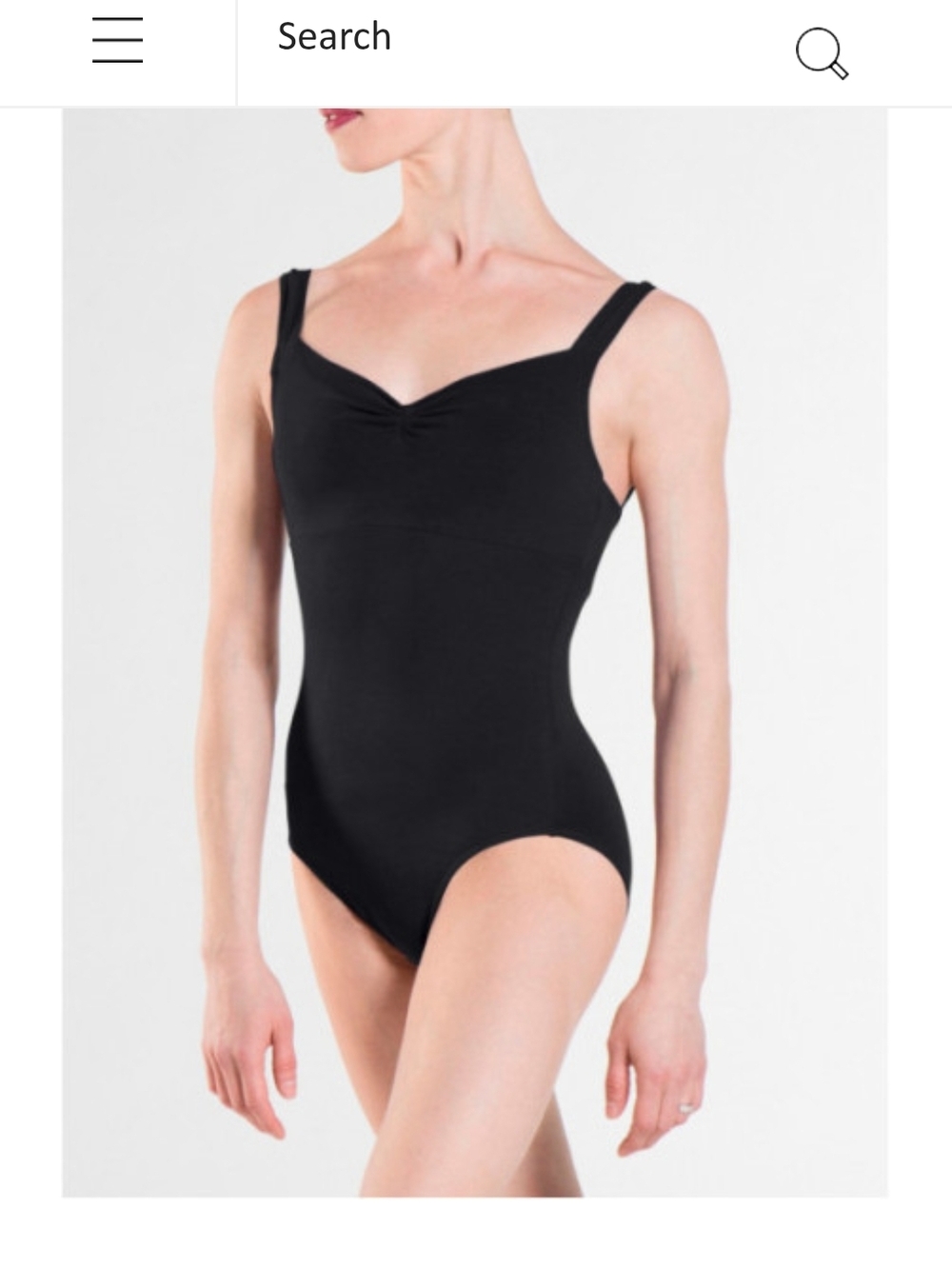 WEAR MOI Collection Black Women's Sleeveless Dance Leotard NWT